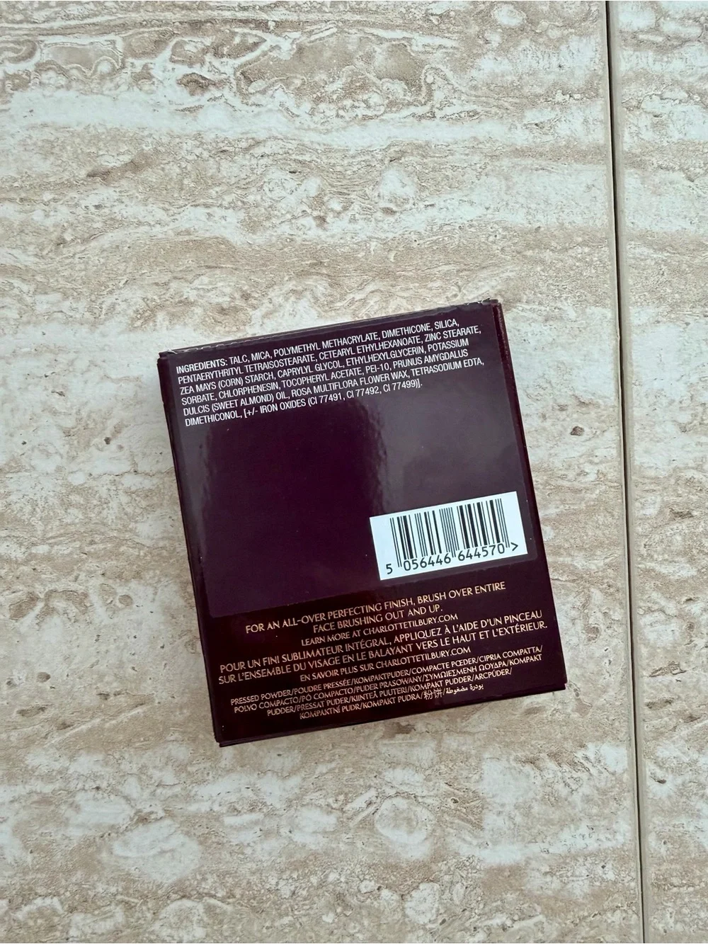 NIB Charlotte Tilbury Powder Compact in 3 Tan with Gold Case